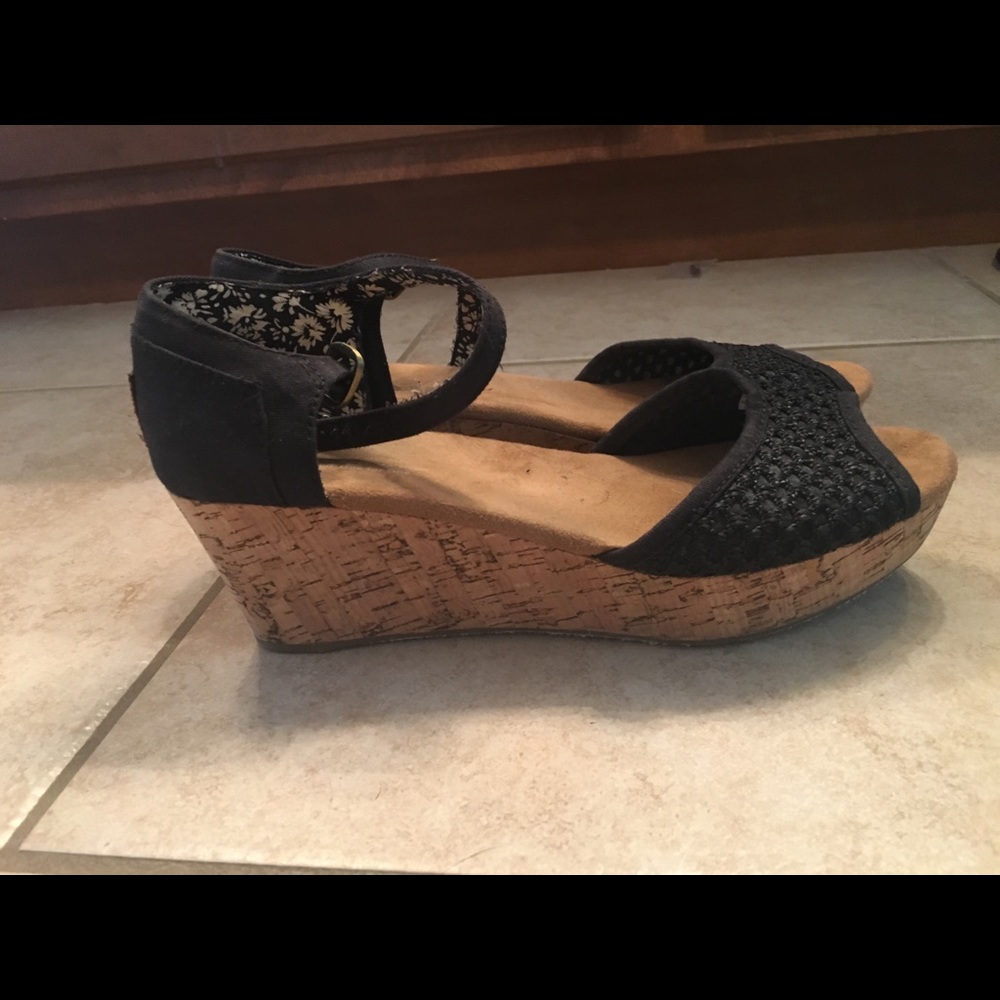 Toms fabric wedges 8m